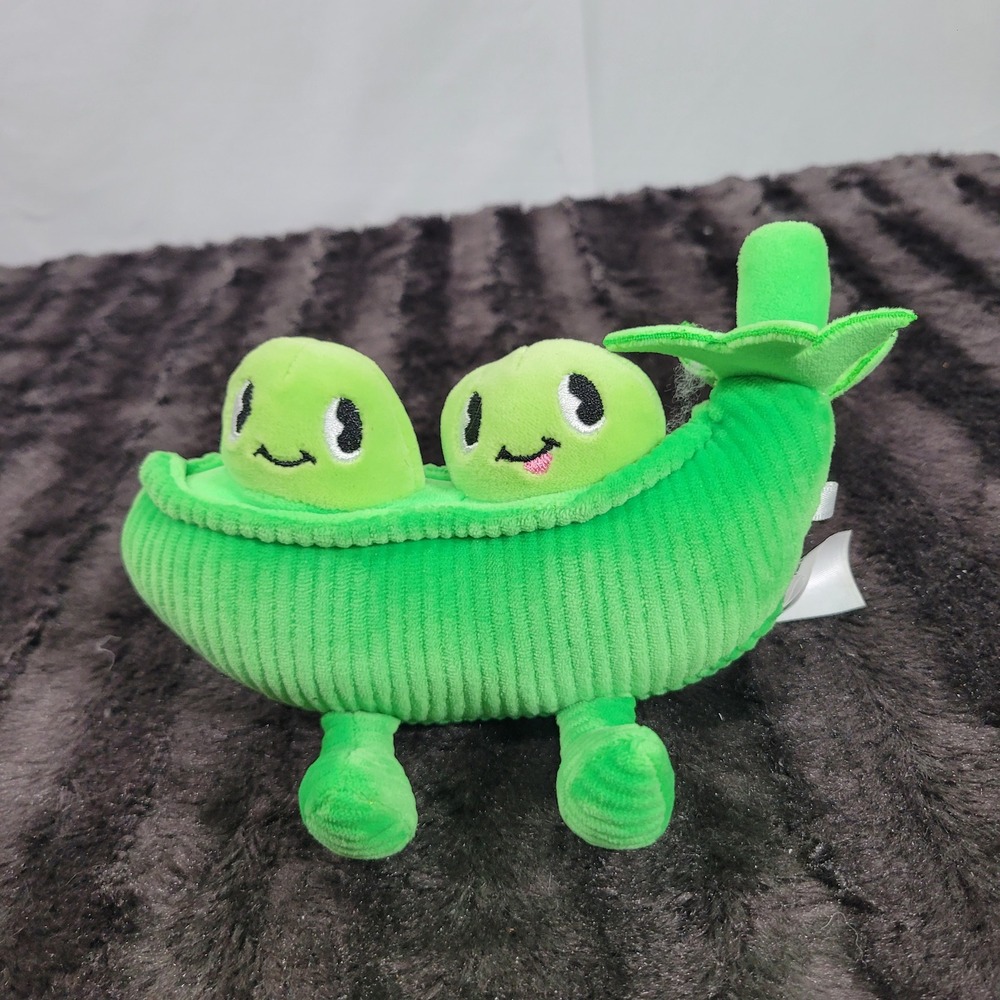 Animal Adventure Target Peas in a Pod Green Vegetable Plush Stuffed Toy 8 inch